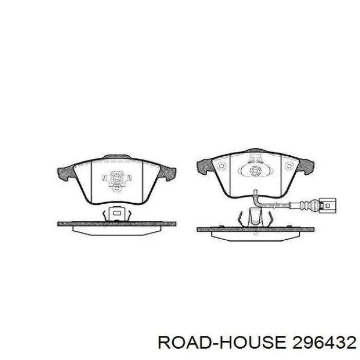 Передние тормозные колодки 296432 Road House