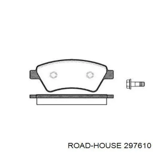 Передние тормозные колодки 297610 Road House