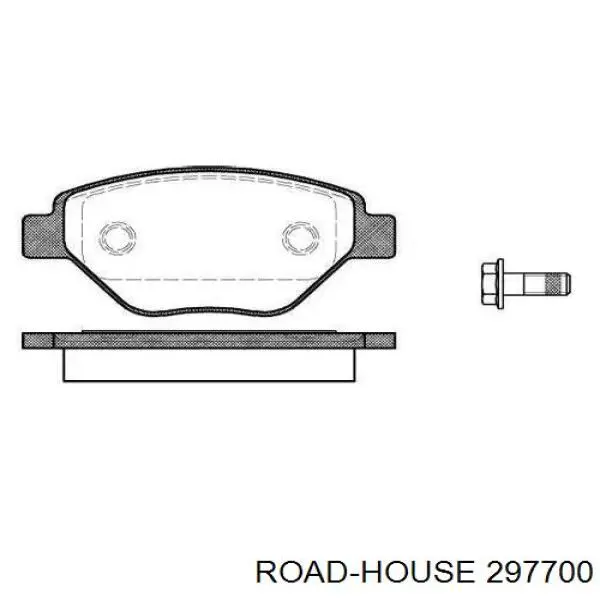 Передние тормозные колодки 297700 Road House