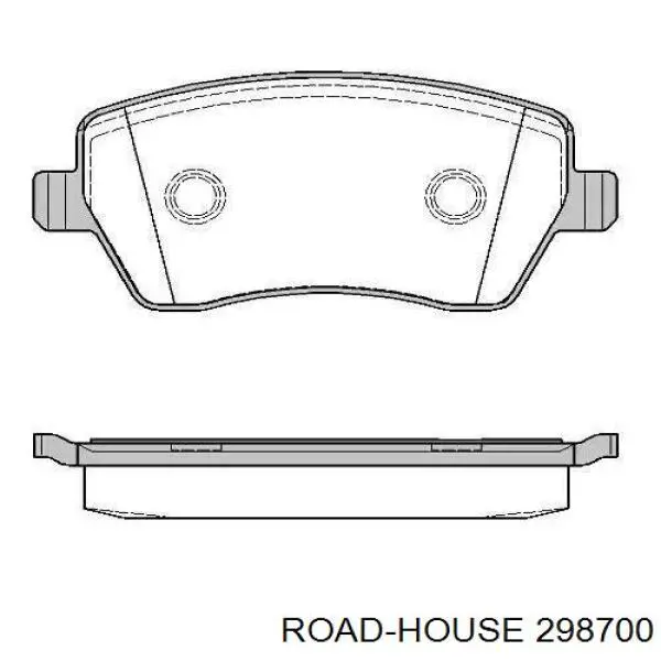 Передние тормозные колодки 298700 Road House