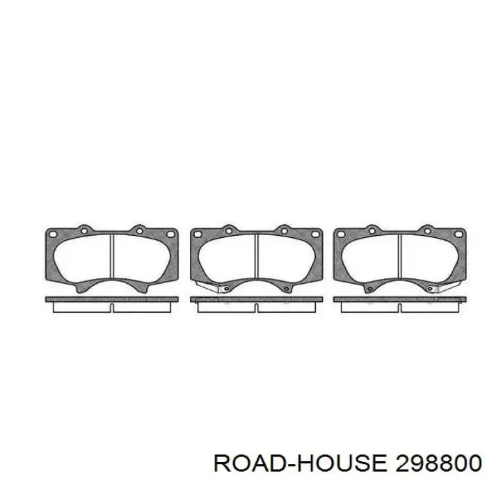 Передние тормозные колодки 298800 Road House