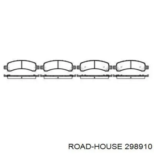 Задние тормозные колодки 298910 Road House