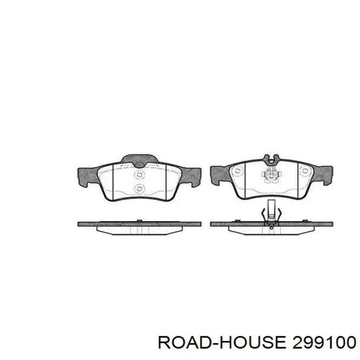 Задние тормозные колодки 299100 Road House