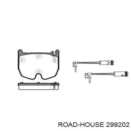 Передние тормозные колодки 299202 Road House