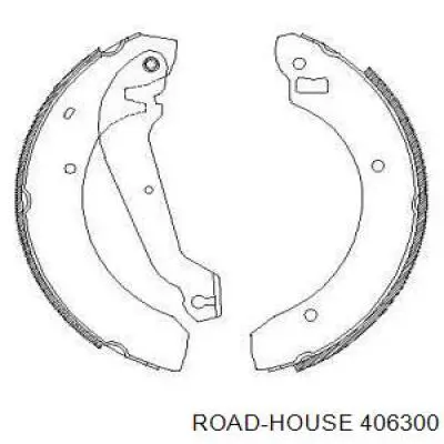 Задние барабанные колодки 406300 Road House