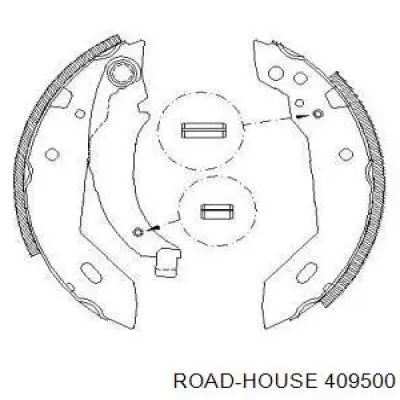 Задние барабанные колодки 409500 Road House