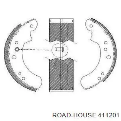 Задние барабанные колодки 411201 Road House