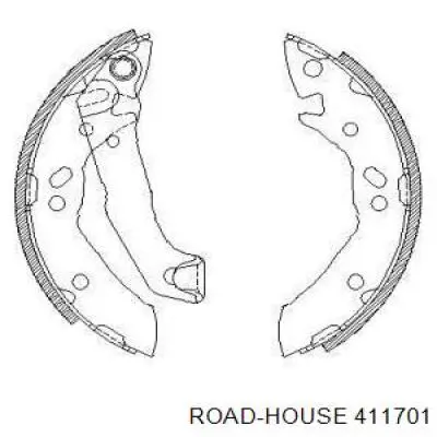 Задние барабанные колодки 411701 Road House