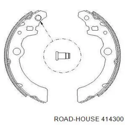 Задние барабанные колодки 414300 Road House