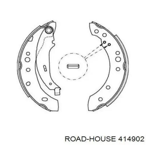 Задние барабанные колодки 414902 Road House