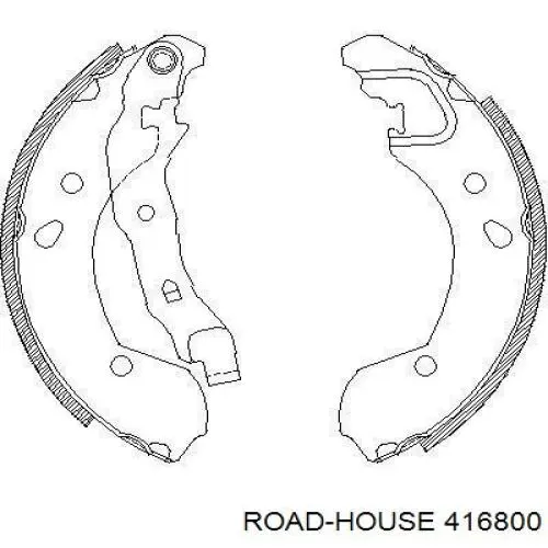 Задние барабанные колодки 416800 Road House