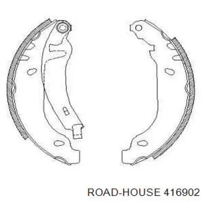 Задние барабанные колодки 416902 Road House