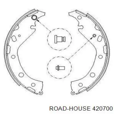 Задние барабанные колодки 420700 Road House