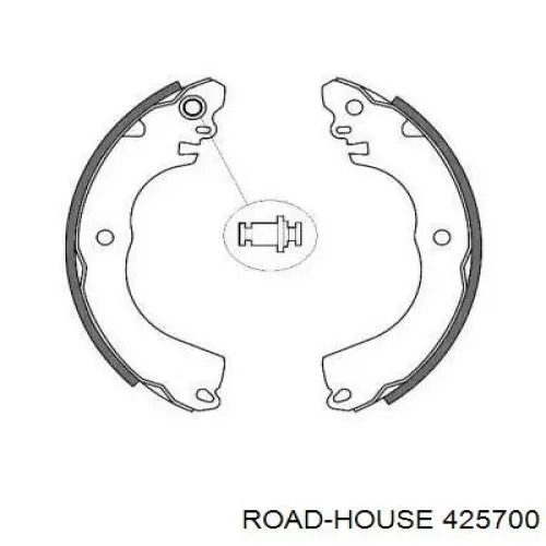 Задние барабанные колодки 425700 Road House