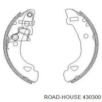 Задние барабанные колодки 430300 Road House