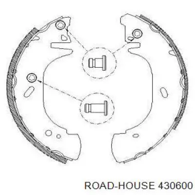 Задние барабанные колодки 430600 Road House