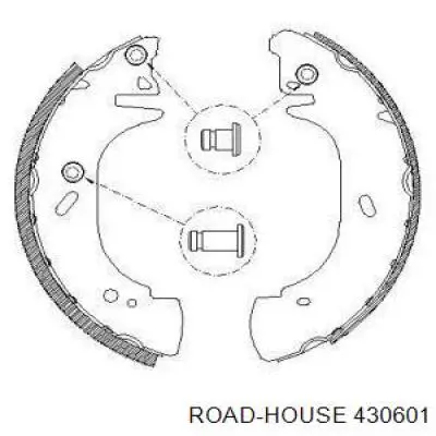 Задние барабанные колодки 430601 Road House