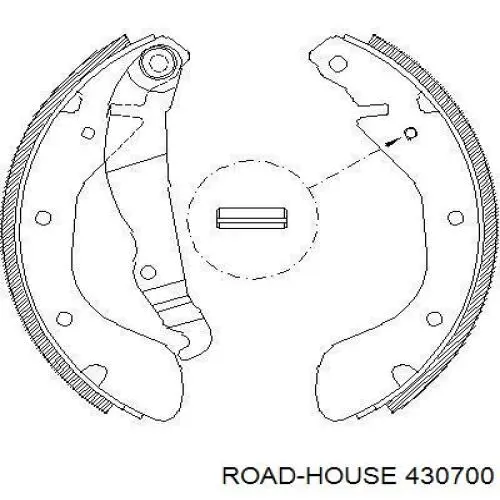 Задние барабанные колодки 430700 Road House