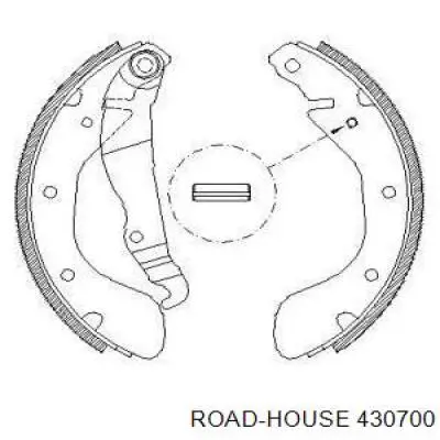 Zapatas de frenos de tambor traseras 430700 Road House