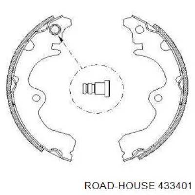 Задние барабанные колодки 433401 Road House