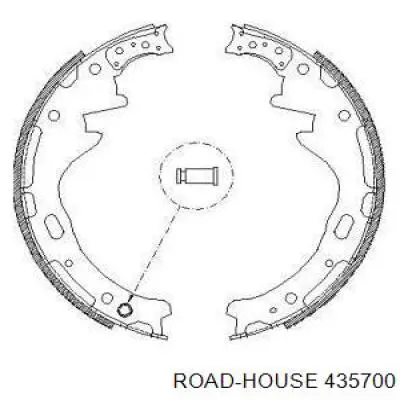 Задние барабанные колодки 435700 Road House