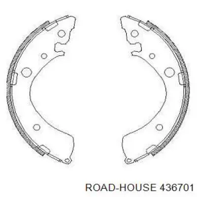 Задние барабанные колодки 436701 Road House