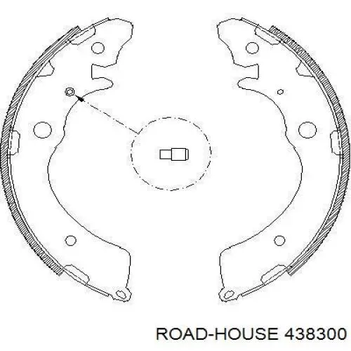 Задние барабанные колодки 438300 Road House