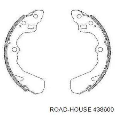 Задние барабанные колодки 438600 Road House