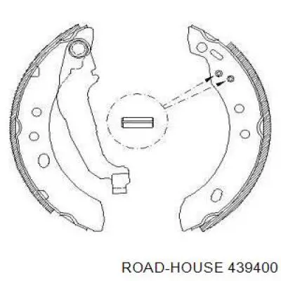 Задние барабанные колодки 439400 Road House