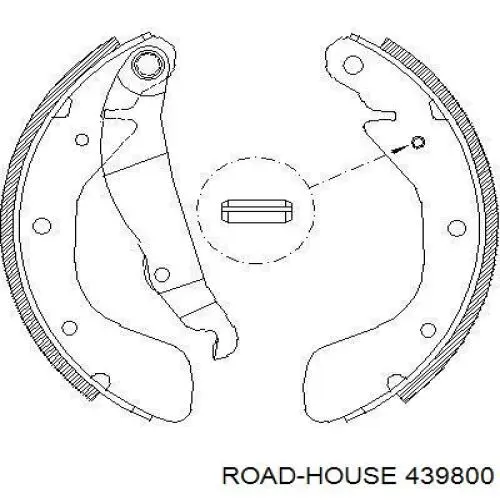 Задние барабанные колодки 439800 Road House