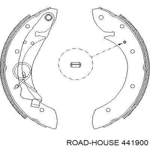 Задние барабанные колодки 441900 Road House