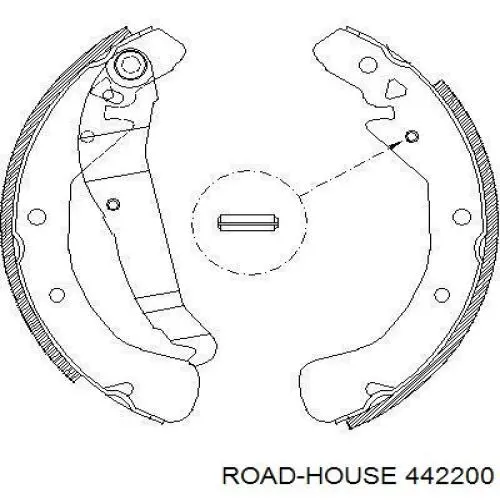 Задние барабанные колодки 442200 Road House