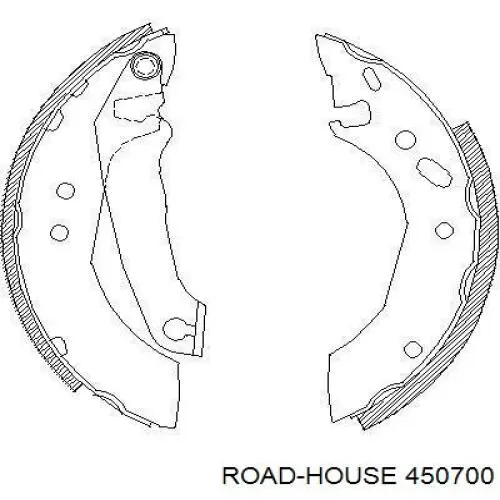 Задние барабанные колодки 450700 Road House