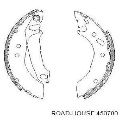 Zapatas de frenos de tambor traseras 450700 Road House