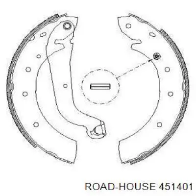 Задние барабанные колодки 451401 Road House