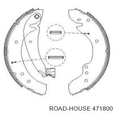 Задние барабанные колодки 471800 Road House