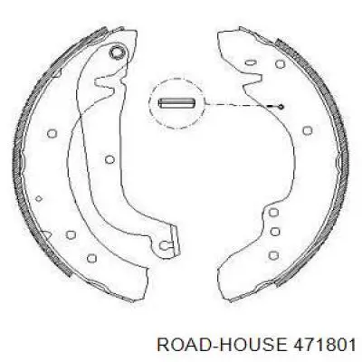 Задние барабанные колодки 471801 Road House