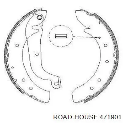 Задние барабанные колодки 471901 Road House