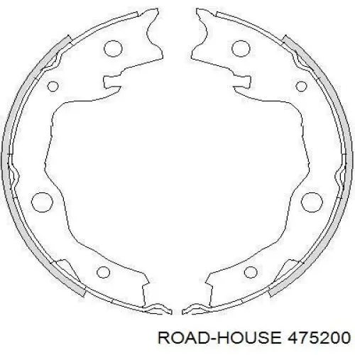 Колодки ручника 475200 Road House