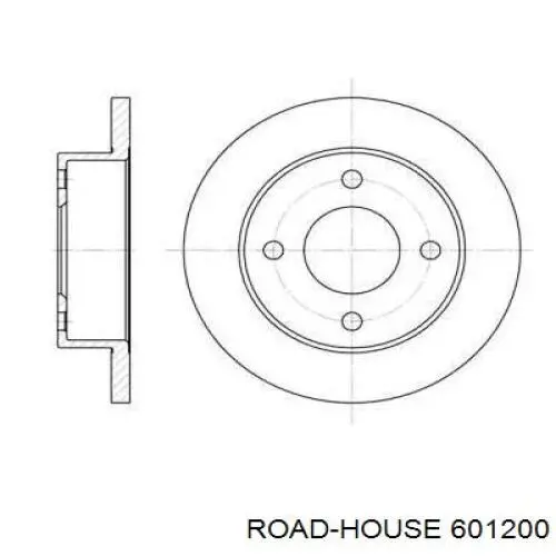 Передние тормозные диски 601200 Road House