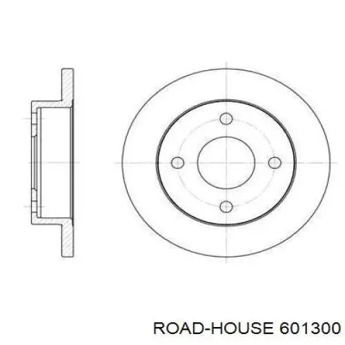 Передние тормозные диски 601300 Road House