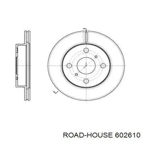 Передние тормозные диски 602610 Road House