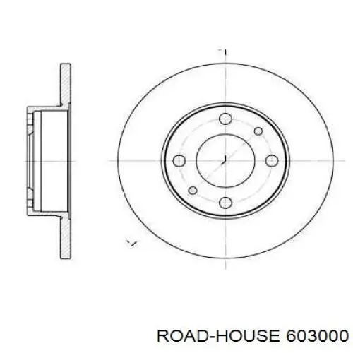 Передние тормозные диски 603000 Road House