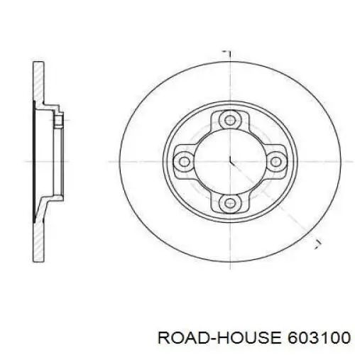 Передние тормозные диски 603100 Road House