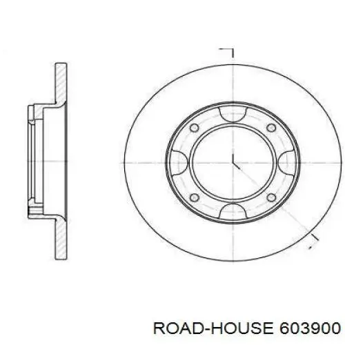 603900 Road House disco do freio dianteiro