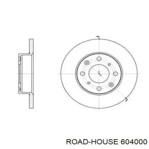 Передние тормозные диски 604000 Road House