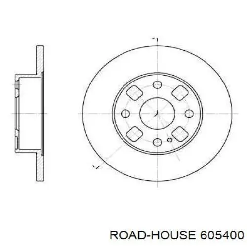 Передние тормозные диски 605400 Road House