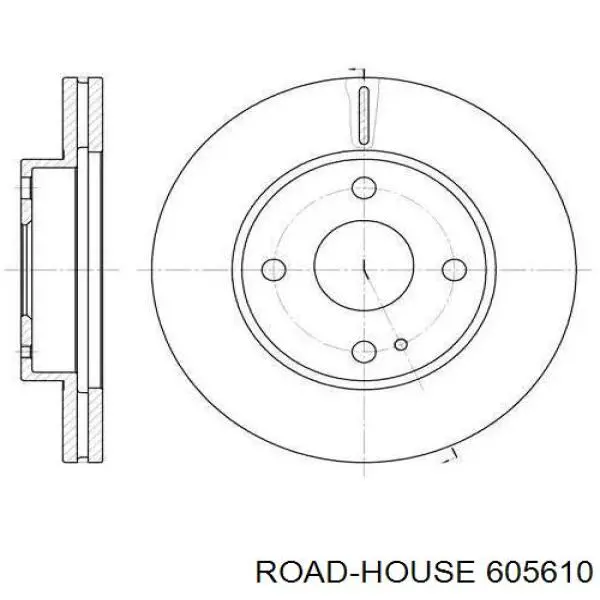 Передние тормозные диски 605610 Road House