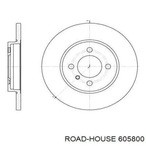 Передние тормозные диски 605800 Road House