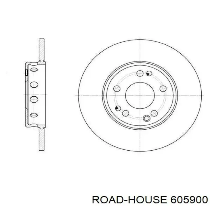 6059.00 Road House диск тормозной передний